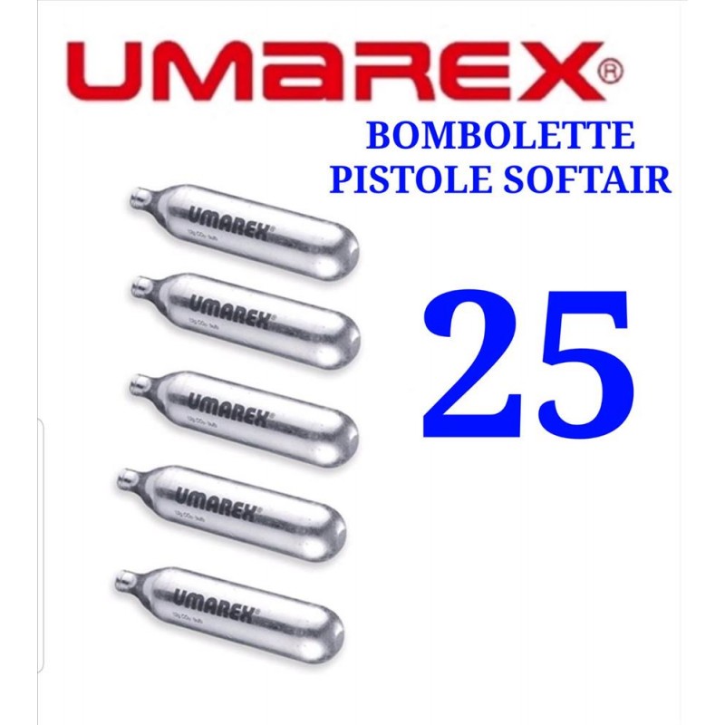 25 BOMBOLETTE CO2 SOFT AIR GAS 12G...