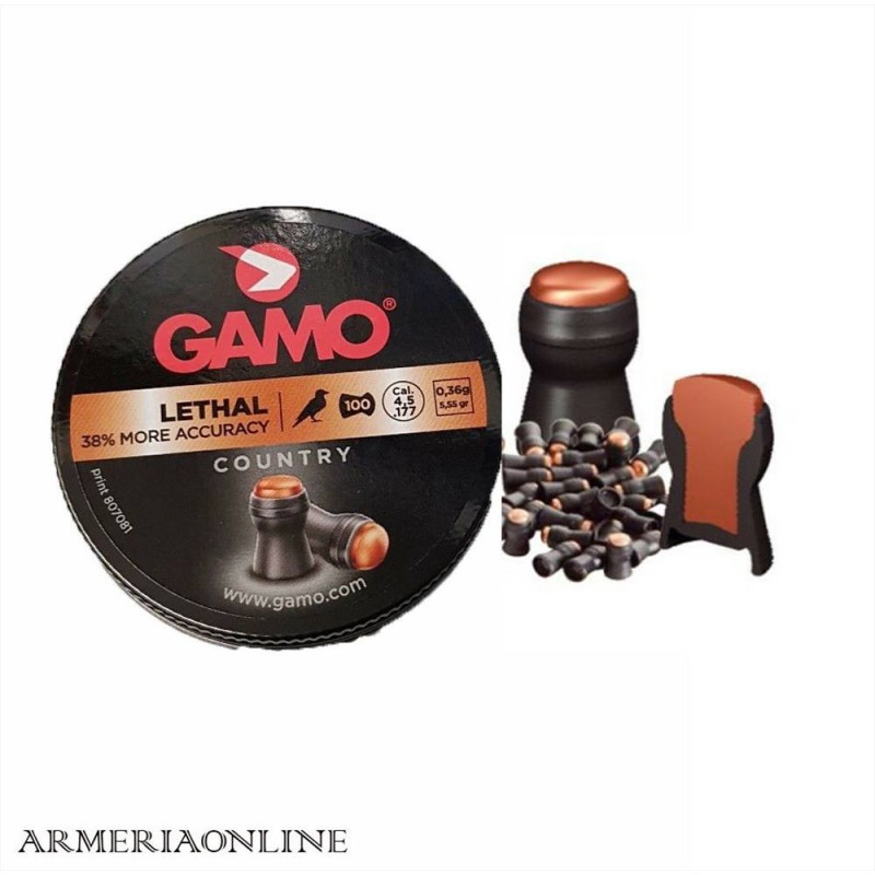 PIOMBINI 4 5 GAMO LETHAL CON PUNTA...