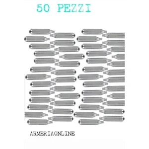 BOMBOLETTE CO2 SOFT AIR GAS 50 PEZZI 12G PER PISTOLA CO2 LIBERA VENDITA RICARICA
