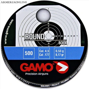 PALLINI 4 5 GAMO ROUND SFERICI 4,5MM CARABINA/PISTOLA ARIA COMPRESSA PIOMBINI