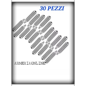 BOMBOLETTE CO2 SOFT AIR A GAS 30 PEZZI 12G PER PISTOLA SOFTAIR RICARICA