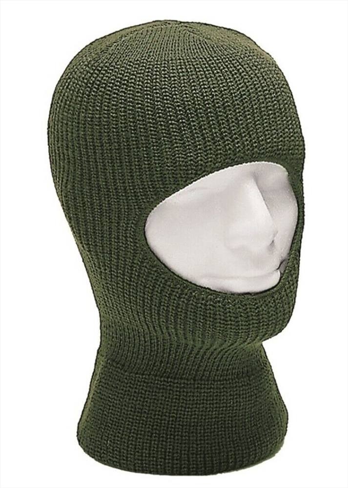cappello passamontagna tipo lana invernale da uomo verde nero maschera militare