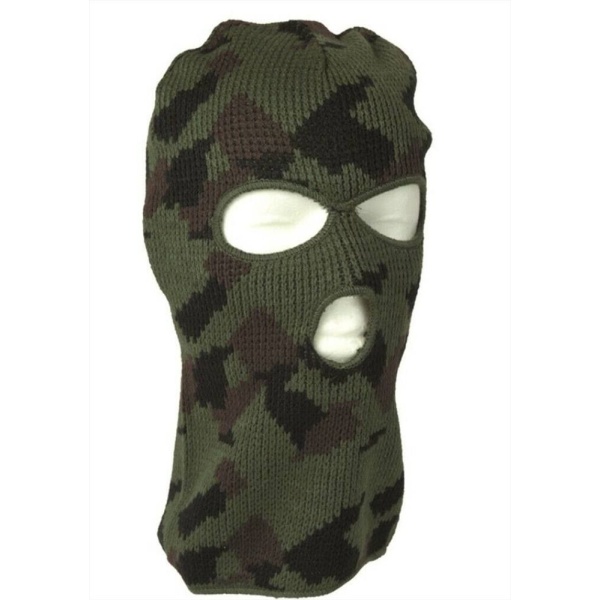 cappello passamontagna tipo lana invernale da uomo verde nero maschera militare