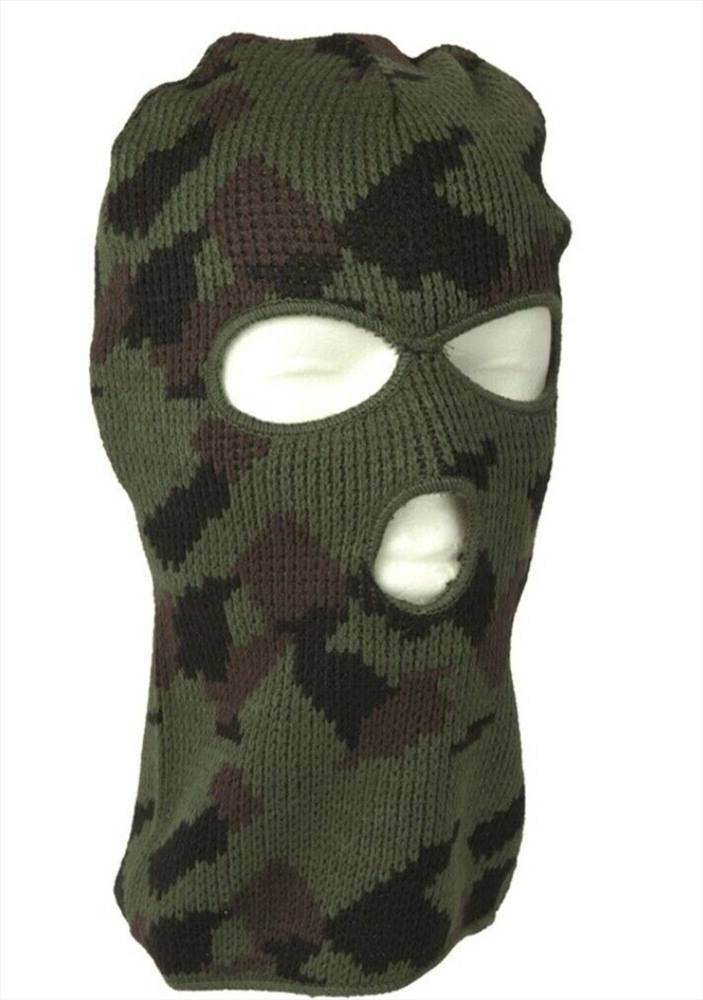 cappello passamontagna tipo lana invernale da uomo verde nero maschera militare