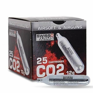 BOMBOLETTE CO2 SOFT AIR GAS 25 PEZZI 12G PER PISTOLA CO2 swiss arms RICARICA