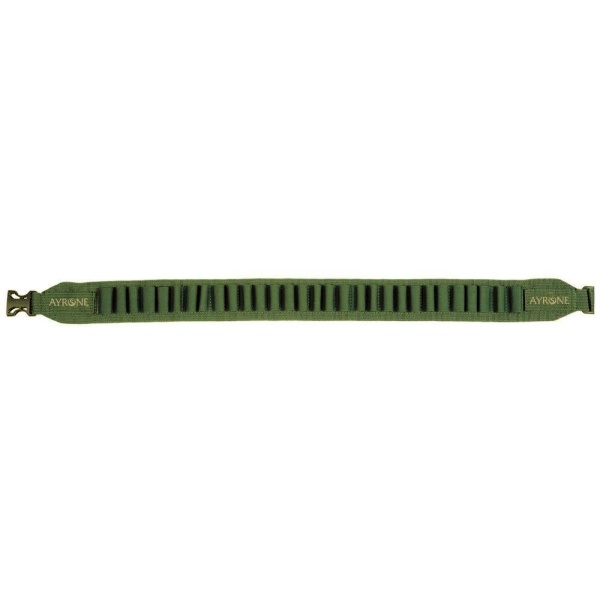 Cartuccera elastica cintura cal 12 16 20 da caccia nylon Cartucciera regolabile Verde