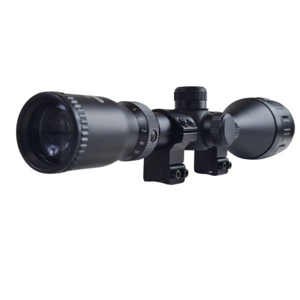 Ottica per Carabina ad Aria Compressa 4-12x50 AO CON ATTACCHI CANNOCCHIALE MIRINO per SLITTA DA 11MM 4,5 - immagine 3