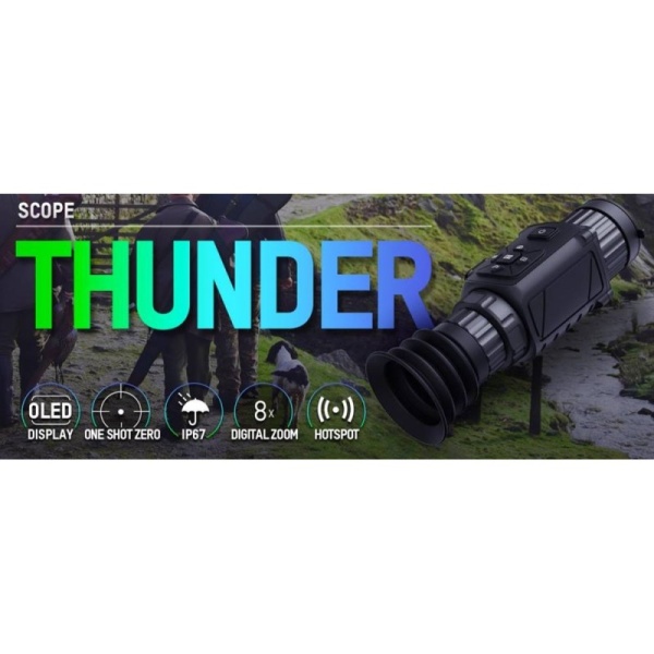 Visore Notturno Termico HIKMICRO THUNDER TH35 Cannocchiale termico da caccia per ricerche soccorsi a infrarossi professionale - immagine 6