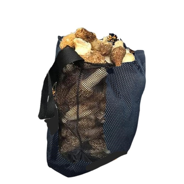 Borsa Sacca per la caccia ai Funghi con maniglie traforata x andare a Porcini per raccolta raccogliere funghi pieghevole a Rete