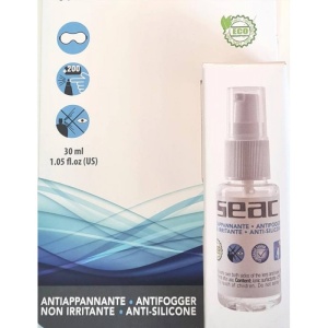 Seac Biogel Antifog Spray Antiappannamento per Maschere e Occhialini Maschera da sub Nuoto Occhiali Visiera casco