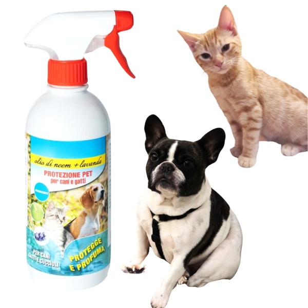 500 Ml di Olio di NEEM puro liquido BIOLOGICO Protezione animali per Cani gatto cani Gatti Antipulci Animali alla lavanda