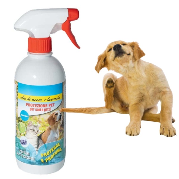 500 Ml di Olio di NEEM puro liquido BIOLOGICO Protezione animali per Cani gatto cani Gatti Antipulci Animali alla lavanda