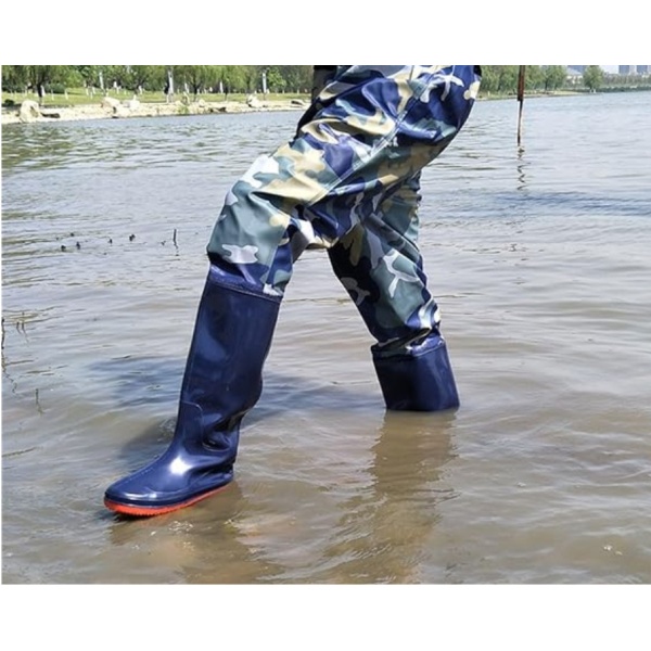 Scafandro Doppio PVC per pescare impermeabile Stivali da pesca Trampolieri lavoro da palombaro trampolieripesca