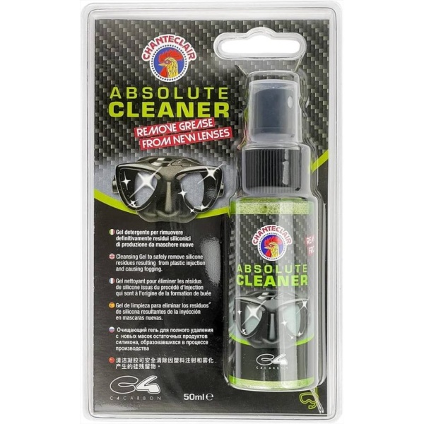C4 Sgrassatore Absolute Cleaner detergente specifico per Maschere da Sub Nuoto Occhiali Visiera casco